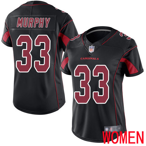Arizona Cardinals Limited Black Women Byron Murphy Jersey NFL Football 33 Rush Vapor Untouchable